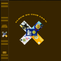 Albumes y Hojas para COIN CARD a todo color. Con cajet�n. 27x33cm.4 Anillas.